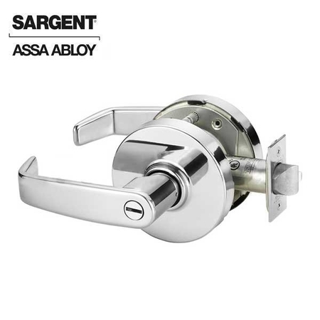 SARGENT 10 Line Series Cylindrical Lock Mechanical Privacy/Bathroom L Trim L Rose Strike Lip Length 1-1/4 Sa SRG-28-10U65-LL-26D